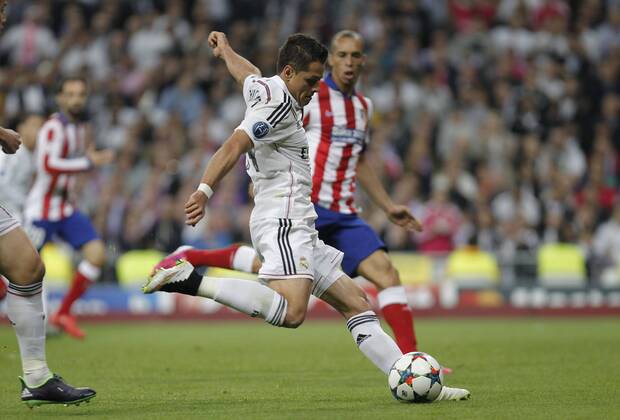 Aktuell Fußball, Champions League, Real Madrid - Atletico Madrid Real Madrid - Atletico Madrid 2014 2015 Champions League Javier Chicharito Hernandez 