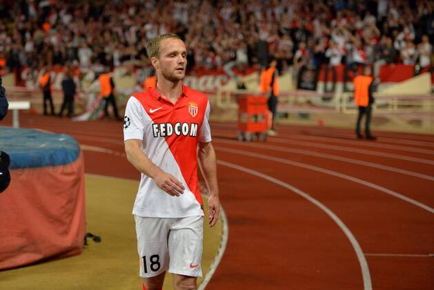 Aktuell Fußball, Champions League, AS Monaco - Juventus Turin Enttäuschung Valere Germain (mon) Champions League 2014 2015 AS Monaco FC - Juventus Turin AnthonyBIBARD FEPx 
