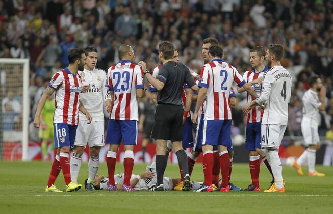 Aktuell Fußball, Champions League, Real Madrid - Atletico Madrid Real Madrid - Atletico Madrid 2014 2015 Champions League 