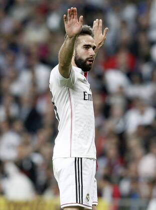 Aktuell Fußball, Champions League, Real Madrid - Atletico Madrid Real Madrid s Daniel Carvajal during Champions League 2014 2015 Quarter-finals 2nd leg match.April 22,2015.  (2015042280)