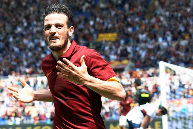 Alessandro Florenzi Roma. Goal celebration Roma 03-05-2015 Stadio Olimpico, Football Calcio Serie A 2014 2015 AS Roma vs. Genoa CFC andreaxstaccioli