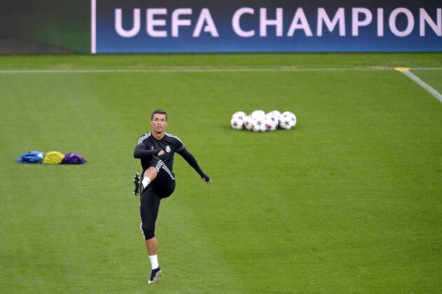Cristiano Ronaldo Real Madrid, Football Calcio 2014 2015, Training and press conference Champions League, Foto FilippoxAlfero Insidefoto filippoxalfero