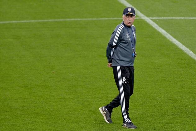 Carlo Ancelotti, Football Calcio 2014 2015, Training and press conference Champions League, Foto FilippoxAlfero Insidefoto filippoxalfero