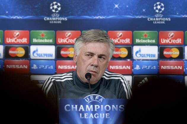 Carlo Ancelotti, Football Calcio 2014 2015, Training and press conference Champions League, Foto FilippoxAlfero Insidefoto filippoxalfero