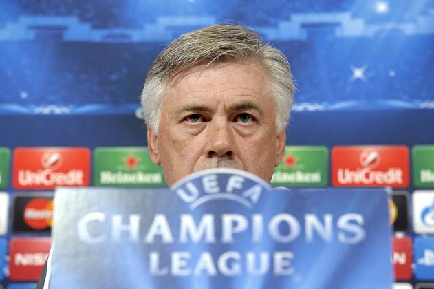 Carlo Ancelotti, Football Calcio 2014 2015, Training and press conference Champions League, Foto FilippoxAlfero Insidefoto filippoxalfero