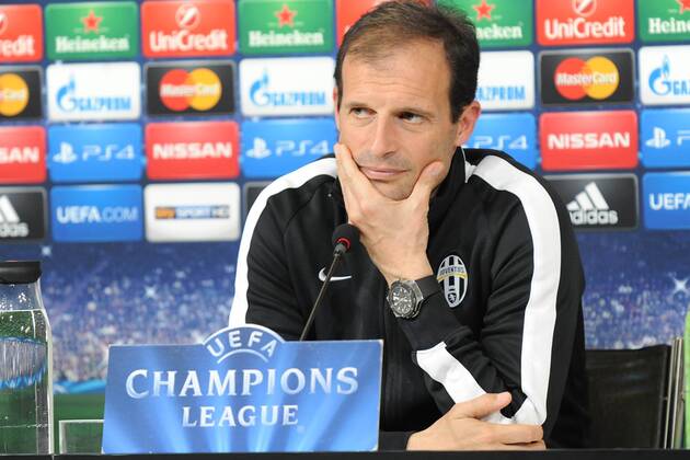 Aktuell Fußball, Champions League, PK Juventus Turin IPP20150504 Football - soccer: UEFA Champions League, Juventus Turin, MASSIMILIANO ALLEGRI xHOCHxZWEIx xItalyxPhotoxPressx 