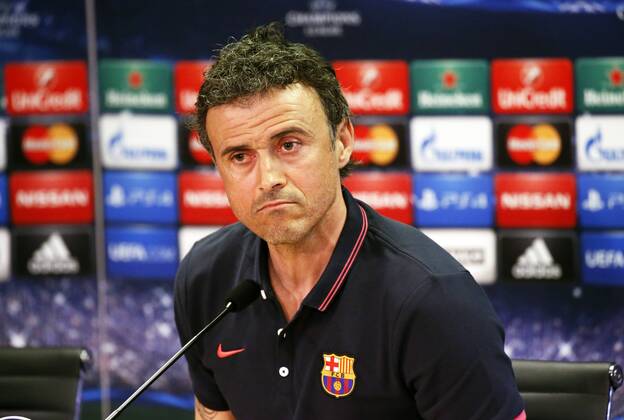 BARCELONA -05 mayo- ESPANA: Luis Enrique Martinez press conference before Champions League Match against Bayern Munich, el 05 de mayo del 2015. 