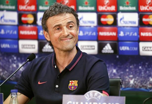 BARCELONA -05 mayo- ESPANA: Luis Enrique Martinez press conference before Champions League Match against Bayern Munich, el 05 de mayo del 2015. 