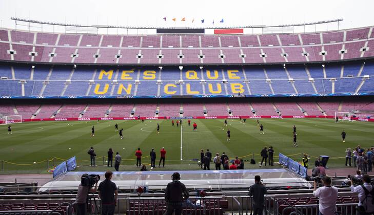 Barcelona, 05.05.2015, Camp Nou Abschlusstraining Übersicht FC Barcelona Barca - FC Bayern München mm