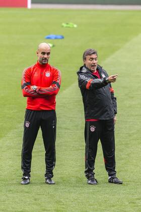 BARCELONA, SPAIN - MARCH 5: Josep Guardiola of Bayern Munchen during the last training ahead of their UEFA Champions League Semi finals first leg match against FC Barcelona Barca at the Camp Nou stadium on March 5, 2015 in Barcelona, Spain. (Photo by Mikel Trigueros Urbanandsport Cordon Press) 