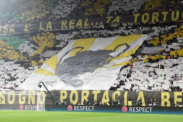 05.05.2015, Turin - UEFA Champions League 2014 2015 - Juventus Turin Fans - Choreographie Fanchoreographie 