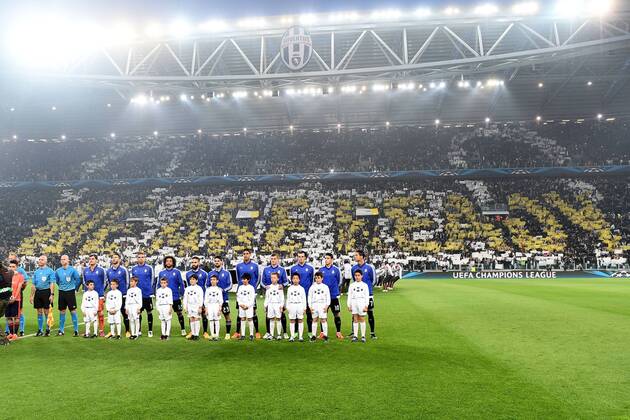 05.05.2015, Turin - UEFA Champions League 2014 2015 - Juventus Turin Fans - Choreographie Fanchoreographie 