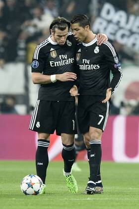 05.05.2015, Turin - UEFA Champions League 2014 2015 - Juventus Turin vs Real Madrid - Cristiano Ronaldo-Gareth Bale 