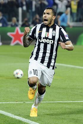 05.05.2015, Turin - UEFA Champions League 2014 2015 - Juventus Turin vs Real Madrid - Carlos Tevez 