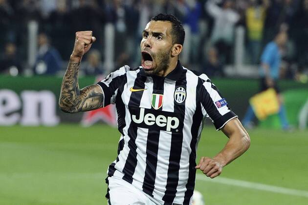 05.05.2015, Turin - UEFA Champions League 2014 2015 - Juventus Turin vs Real Madrid - Carlos Tevez 