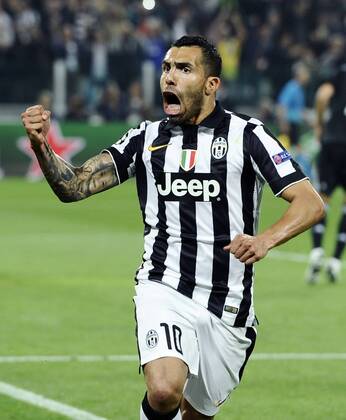 05.05.2015, Turin - UEFA Champions League 2014 2015 - Juventus Turin vs Real Madrid - Carlos Tevez 
