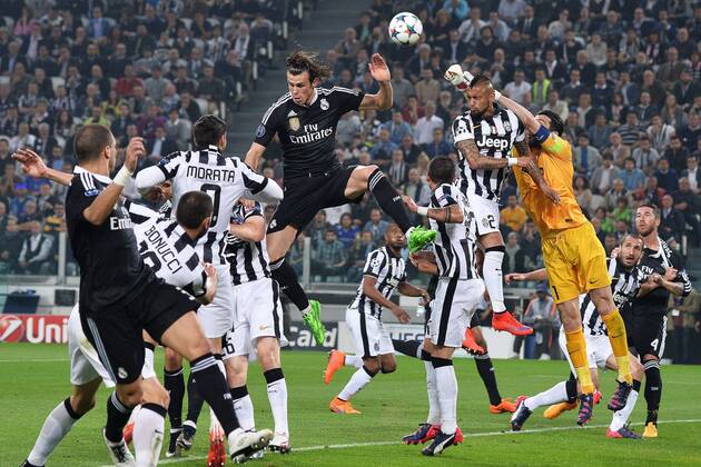 Gareth Bale Real Madrid, Arturo Vidal, Gianluigi Buffon Juventus - Torino, 05-05-2015 - UEFA Champions League 2014 2015 - SemiFinal - Juventus Torino - Real Madrid - andreaxstaccioli