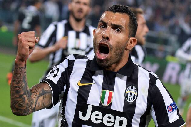 Carlos Tevez Juventus Goal celebration - Torino, 05-05-2015 - UEFA Champions League 2014 2015 - SemiFinal - Juventus Torino - Real Madrid - andreaxstaccioli