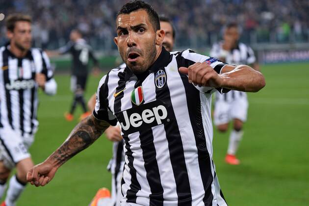 Carlos Tevez Juventus Goal celebration - Torino, 05-05-2015 - UEFA Champions League 2014 2015 - SemiFinal - Juventus Torino - Real Madrid - andreaxstaccioli