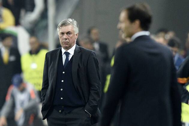 05.05.2015, Turin - UEFA Champions League 2014 2015 - Juventus Turin vs Real Madrid - Carlo Ancelotti-Massimiliano Allegri 