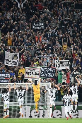 05.05.2015, Turin - UEFA Champions League 2014 2015 - Juventus Turin fans - 