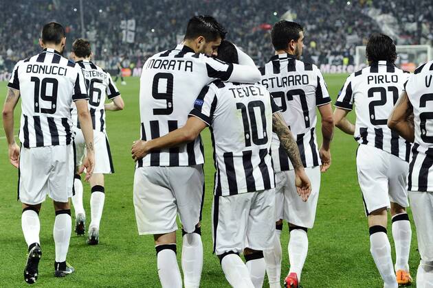 05.05.2015, Turin - UEFA Champions League 2014 2015 - Juventus Turin vs Real Madrid - Carlos Tevez 