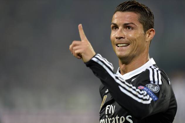 05.05.2015. Turin, Italy. Champions League Football, semi-final. 1st leg between Juventus and Real Madrid. Cristiano Ronaldo celebrates after equalizing 1-1 xPierpaoloxPiciuccox  ActionPlus11618349