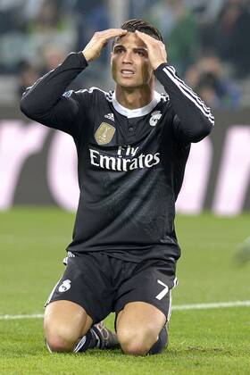 Cristiano Ronaldo Real, dejection, Torino 05-05-2015, Juventus Stadium, Football Calcio 2014 2015 Champions League, Juventus - Real Madrid filippoxalfero