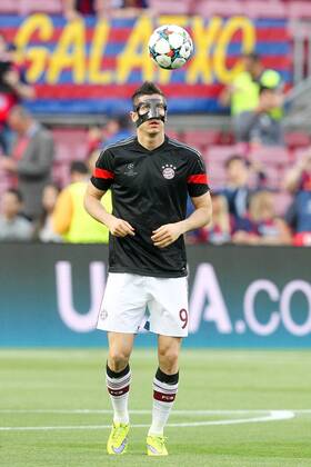 Robert Lewandowski 9 (FC Bayern Muenchen) beim warm up , FC Barcelona Barca vs. FC Bayern Muenchen, Fussball, Champions League, 06.05.2015 , EP_CKT