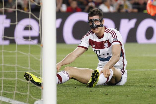 Robert Lewandowski (FC Bayern Muenchen 9) FC Barcelona Barca vs FC Bayern Muenchen, Fussball, Champions League, Halbfinale, 06.05.2015, Foto: Schueler Eibner EP_JSE