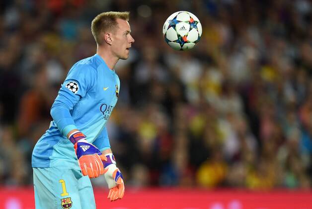 FUSSBALL CHAMPIONS LEAGUE SAISON 2014 2015 HALBFINALE HINSPIEL FC Barcelona Barca - FC Bayern Muenchen 06.05.2015 Torwart Marc Andre ter Stegen (Barca) 