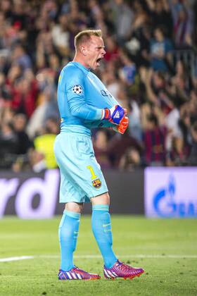 BARCELONA, SPAIN - March 6: Ter Stegen goal celebration during the match of UEFA Champions League Semi final first leg between FC Barcelona Barca and Bayern Munchen at the Camp Nou stadium on March 6, 2015 in Barcelona, Spain. (Photo by Mikel Trigueros Urbanandsport Cordon Press) 