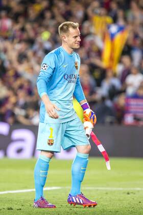 BARCELONA, SPAIN - March 6: Ter Stegen during the match of UEFA Champions League Semi final first leg between FC Barcelona Barca and Bayern Munchen at the Camp Nou stadium on March 6, 2015 in Barcelona, Spain. (Photo by Mikel Trigueros Urbanandsport Cordon Press) 