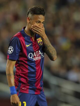 NEYMAR, Barca 11 Portrait, Porträt Halbfigur, Freisteller FC Barcelona Barca - FC BAYERN MUENCHEN 3-0 , Fussball UEFA Champions League, Halbfinale Hinspiel, Muenchen, 06.05.2015 CL Saison 2014 2015, FCB, Muenchen