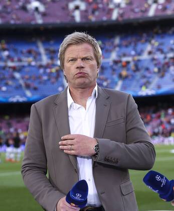 Oliver KAHN, Co Moderator Portrait, Porträt FC Barcelona Barca - FC BAYERN MUENCHEN 3-0 , Fussball UEFA Champions League, Halbfinale Hinspiel, Muenchen, 06.05.2015 CL Saison 2014 2015, FCB, Muenchen