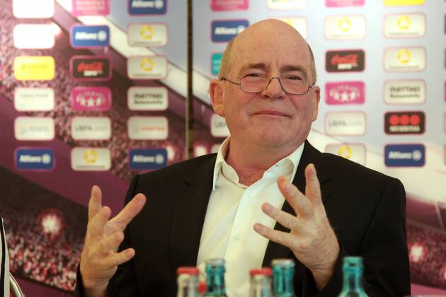 Pressekonferenz des 1. FFC Frankfurt am Montag (11.05.2015) im Frankfurter relexa-Hotel anlässlich des Finales in der UEFA Women s Champions League gegen Paris Saint-Germain am 14. Mai in Berlin. Manager Siegfried Dietrich (1. FFC Frankfurt).