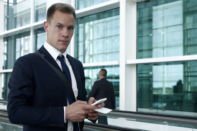 Marc Andre Ter Stegen. Departure of FC Barcelona at Munich. xFRANCESCxADELANTADOx 