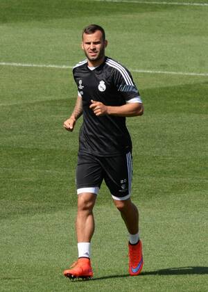 Aktuell Fußball, Champions League, Training FC Real Madrid ESPANA, MADRID 12 APR: Jese training in Ciudad Deportiva Real Madrid (Valdebebas), for the next match Champions League 2014 15 Real Madrid VS Juventus in Stadium Santiago Bernabeu (Madrid). 12th of April 2015 (Madrid). (Isa Saiz Cordon Press). 