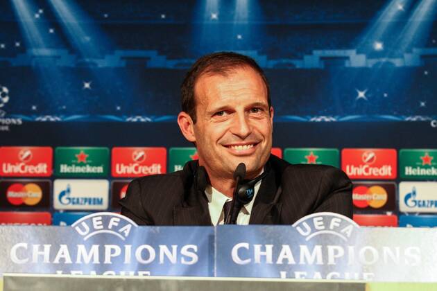 Aktuell Fußball, Champions League, PK Juventus Turin May 12, 2015 - Madrid, Spain - Juventus coach Massimiliano Allegri during the Uefa Champions League semi finals football match REAL MADRID - JUVENTUS press conference PK Pressekonferenz on 12 05 15 at the Estadio Santiago Bernabeu in Madrid, Spain. Copyright 2015 Ã‚Â© Matteo Bottanelli Real vs Juve  - ZUMAn230