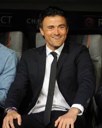 UEFA Championsleague Halbfinale 12.05.2015 FC Bayern München - CF Barcelona 12.05.2015. Trainer Luis Enrique (Barcelona). HM