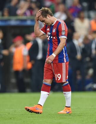 12.05.2015, Fussball, Saison 2014 15, Champions League, 2014 15, Halbfinale, FC Bayern München - FC Barcelona Barca 3:2 Mario Goetze, Mario Götze (FC Bayern Muenchen)