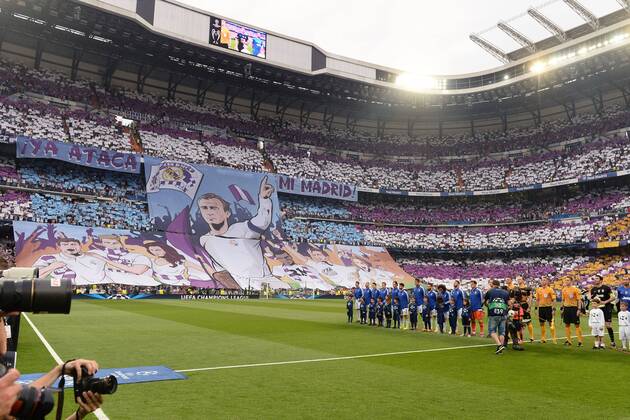 Mg Madrid (Spagna) 13 05 2015 - Champions League Real Madrid- Fans Real Madrid - Alfredo di Stefano 