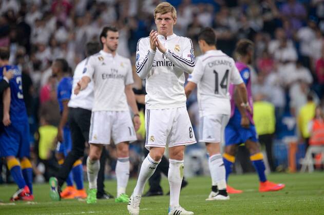 Toni Kroos (Real) ist mit Real Madrid ausgeschieden, enttäuscht schauend, Enttäuschung, Frustration, disappointed, pessimistisch, Fussball, UEFA Champions League, Real Madrid - Juventus Turin,  xjgx