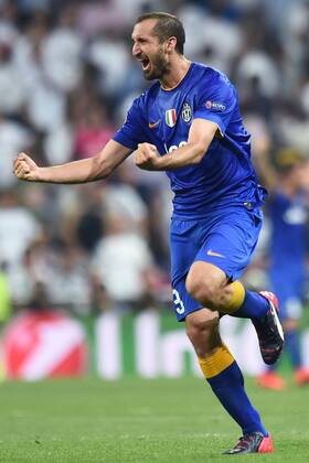 Mg Madrid (Spagna) 13 05 2015 - Champions League Real Madrid-Juventus Turin : Schlussjubel Giorgio Chiellini 