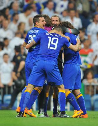 13.05.2015, Fussball UEFA Champions League 1 2 Finale, Real Madrid - Juventus Turin, v.l. Celebration