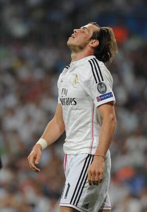 Real Madrid Midfielder, Gareth Frank Bale - BALE, number 11 . Round semifinal of the CHAMPIONS league match between Real Madrid - Juventus at the Santiago Bernabeu estadium Madrid - Spain by May 13 2015. 