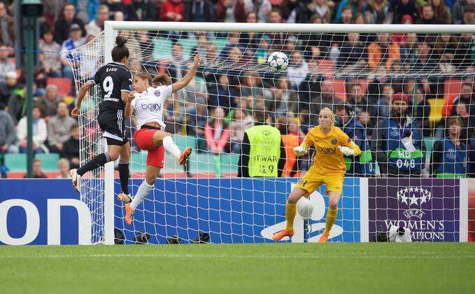 Fussball Berlin 14.05.2015 Saison 2014 2015 Champions League Finale der Frauen 1. FFC Frankfurt - Paris Saint-Germain Tor zum 1:0 durch Celia Sasic (1.FFC Frankfurt, No.09)