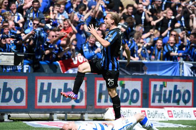 Vormer Rudy Ruud midfielder of Club Brugge FOOTBALL : Club Bruges vs KAA Gent - Jupiler Pro League - Play Off 1 - 17 05 2015 PhotoNews Panoramic