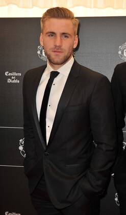 Player of The Year Award Luke Shaw attending the Manchester United ManU Player Of The Year Awards 2015, at the Old Trafford in Manchester. MAY 19th 2015  SFLx151571