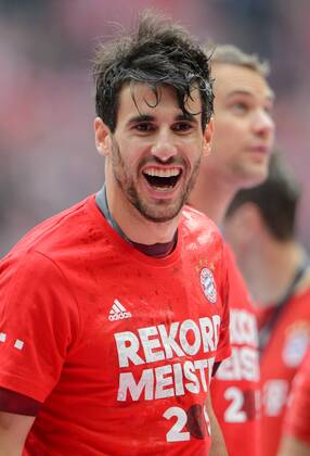 23. Mai 2015: Muenchen, Allianz Arena: Fussball 1. Bundesliga, 34. Spieltag: FC Bayern Muenchen - FSV Mainz 05: Muenchens Javi Martinez.